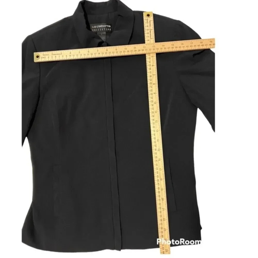 Liz Claiborne Collection Black Jacket Size 8 - Picture 8 of 13